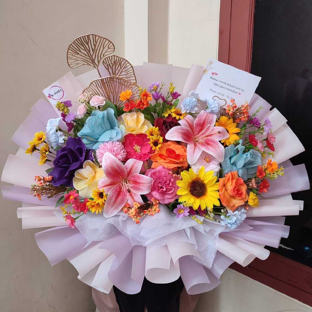 Handbuket Bunga EXTRA LARGE Bunga Artificial Buket Bunga Bouquet Bunga