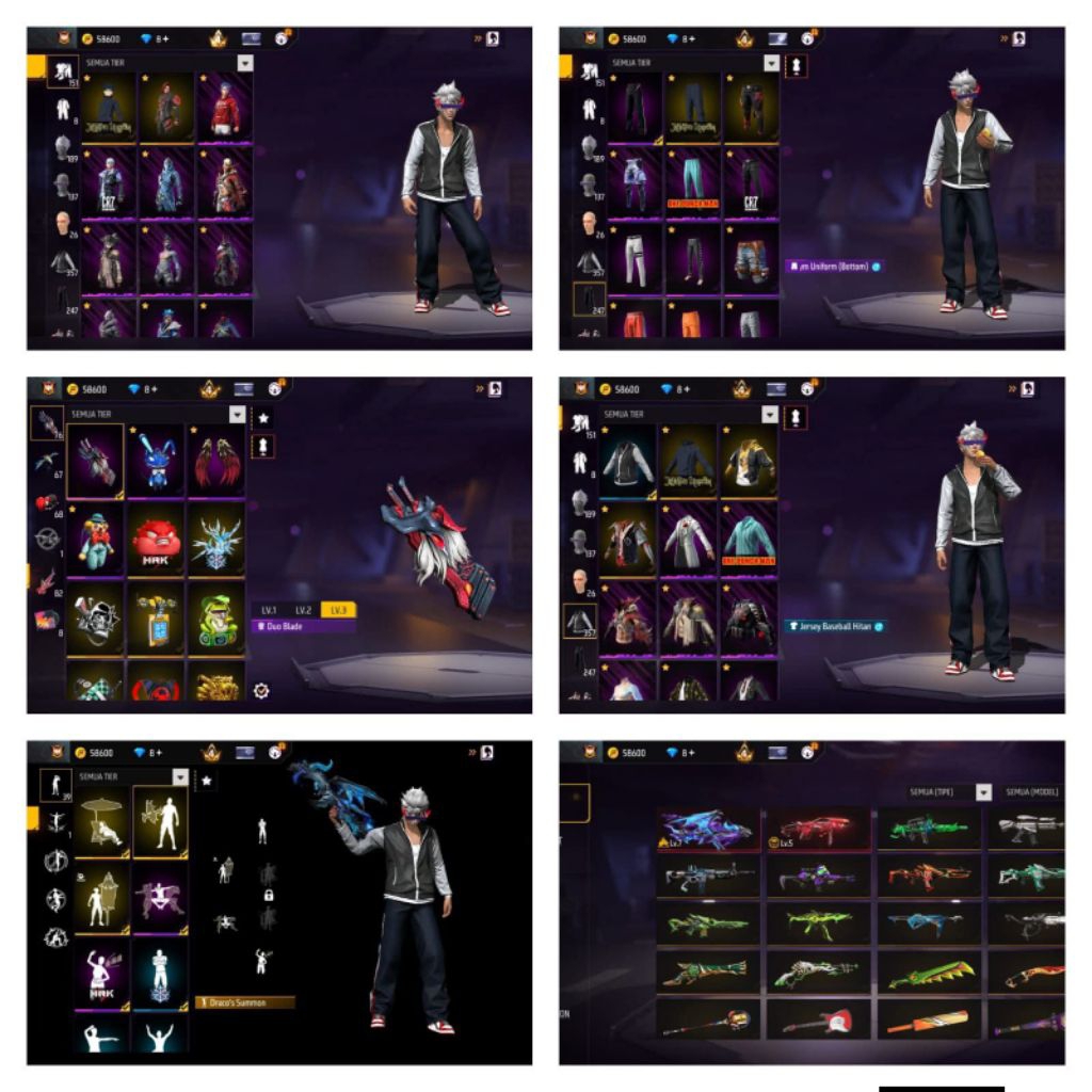 PROMO AKUN FREE FIRE AMAN DAN SULTAN