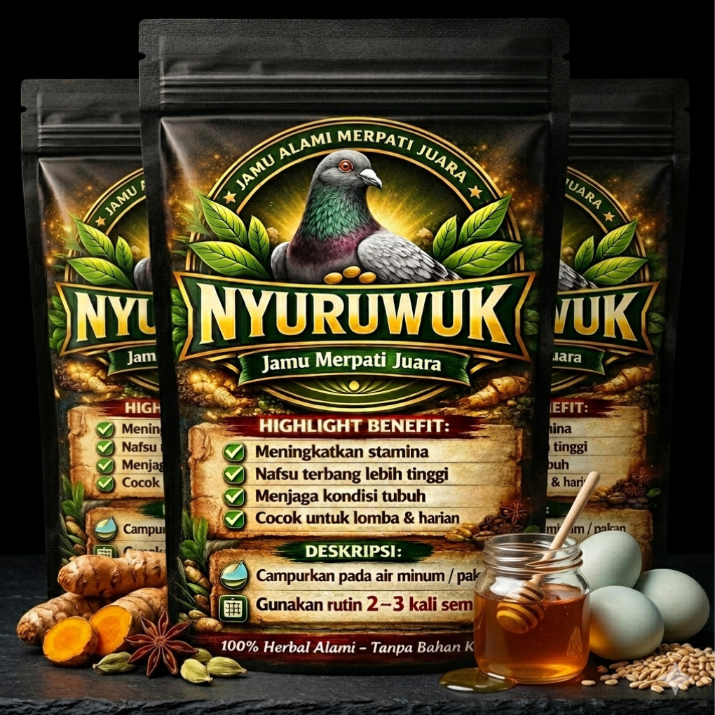 Jamu Merpati Nyuruwuk Super – Obat Kuat Merpati Balap, Nafsu Makan, Stamina & Kesehatan Burung