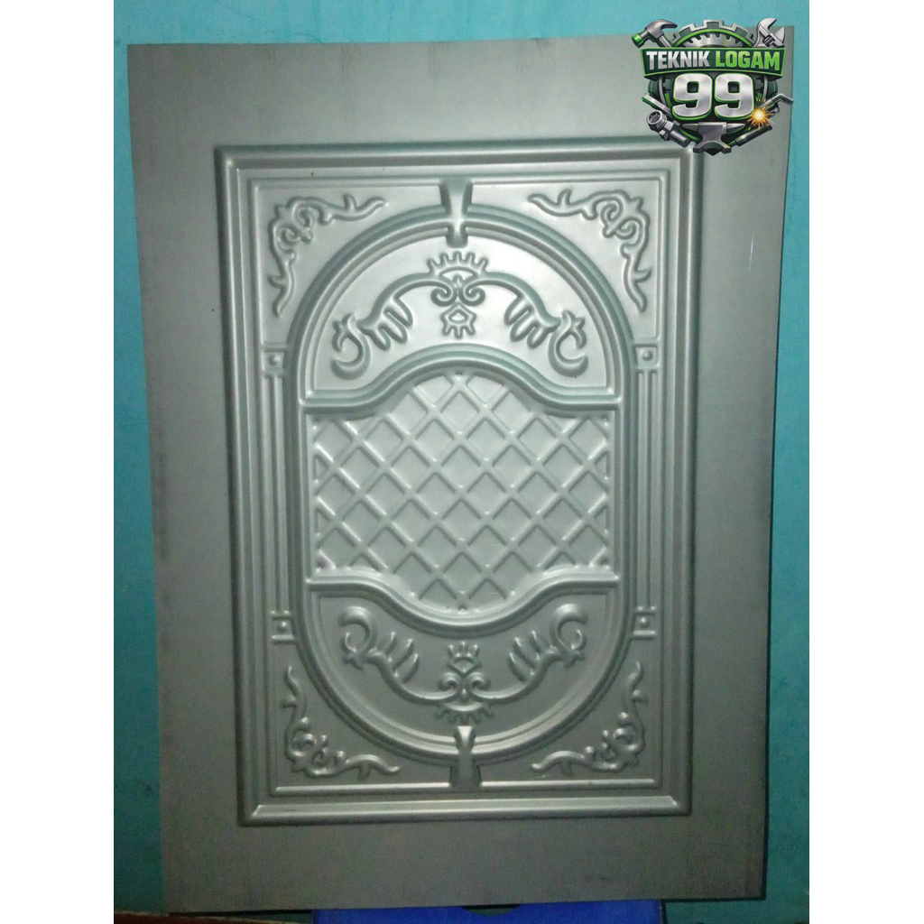Plat Motif Pintu Rolling Door - Ukuran 43x60 Tebal 1mm