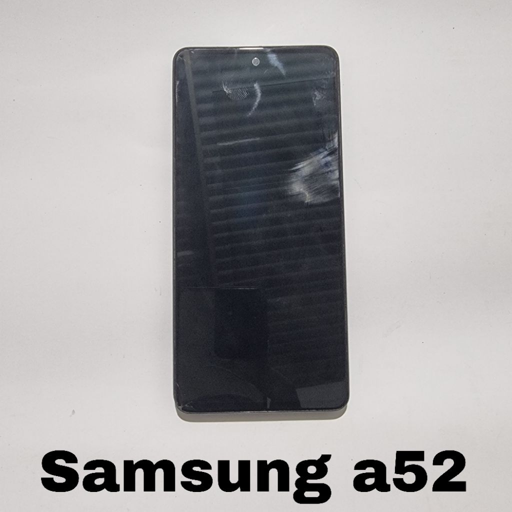 LCD PLUS FRAME SAMSUNG A52 ORI COPOTAN MINUS RETAK BAWAH  GARANSI TES