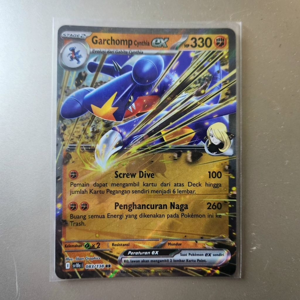 Garchomp Cynthia EX 083/138 RR Pokemon TCG