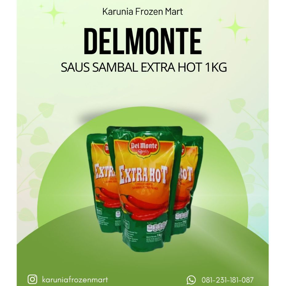 Delmonte Saus Sambal Extra Hot 1kg Delmonte Saus Sambal Extra Hot 1kg