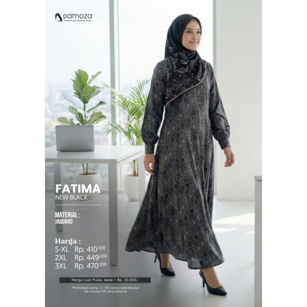 GAMIS DAMOZA FATIMA NEW BLACK