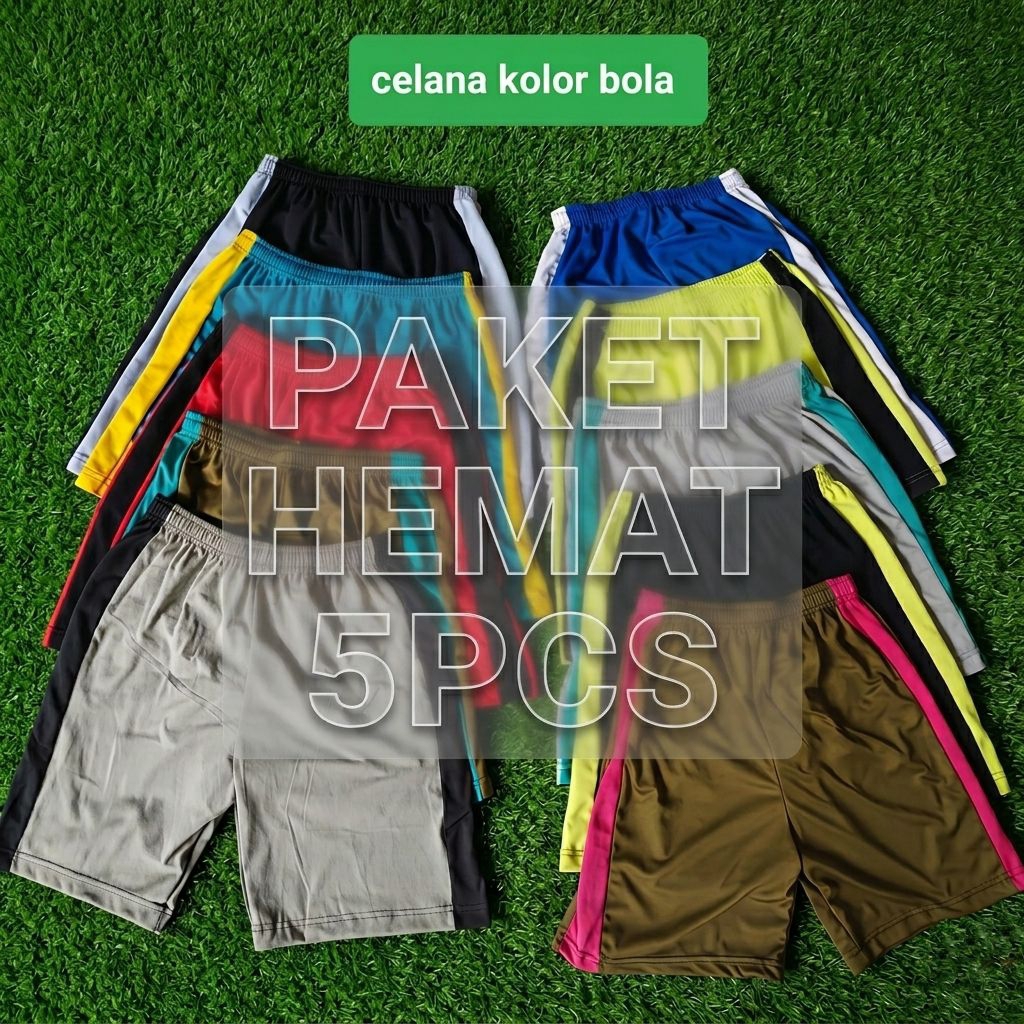 PAKET HEMAT 5PCS Celana kolor bola dewasa termurah/Celana kolor santai/kolor bola dewasa
