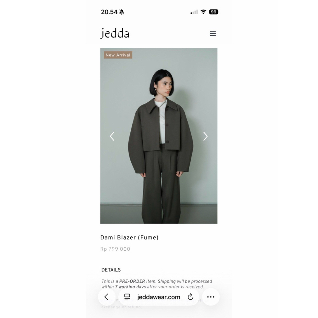 Jedda Dami Blazer Preloved