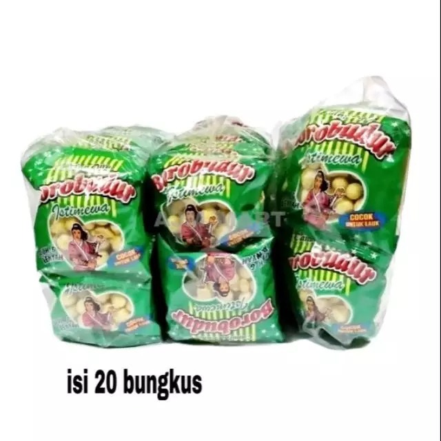 Cemilan Pilus Borobudur Isi 20 Bungkus Alami Renyah