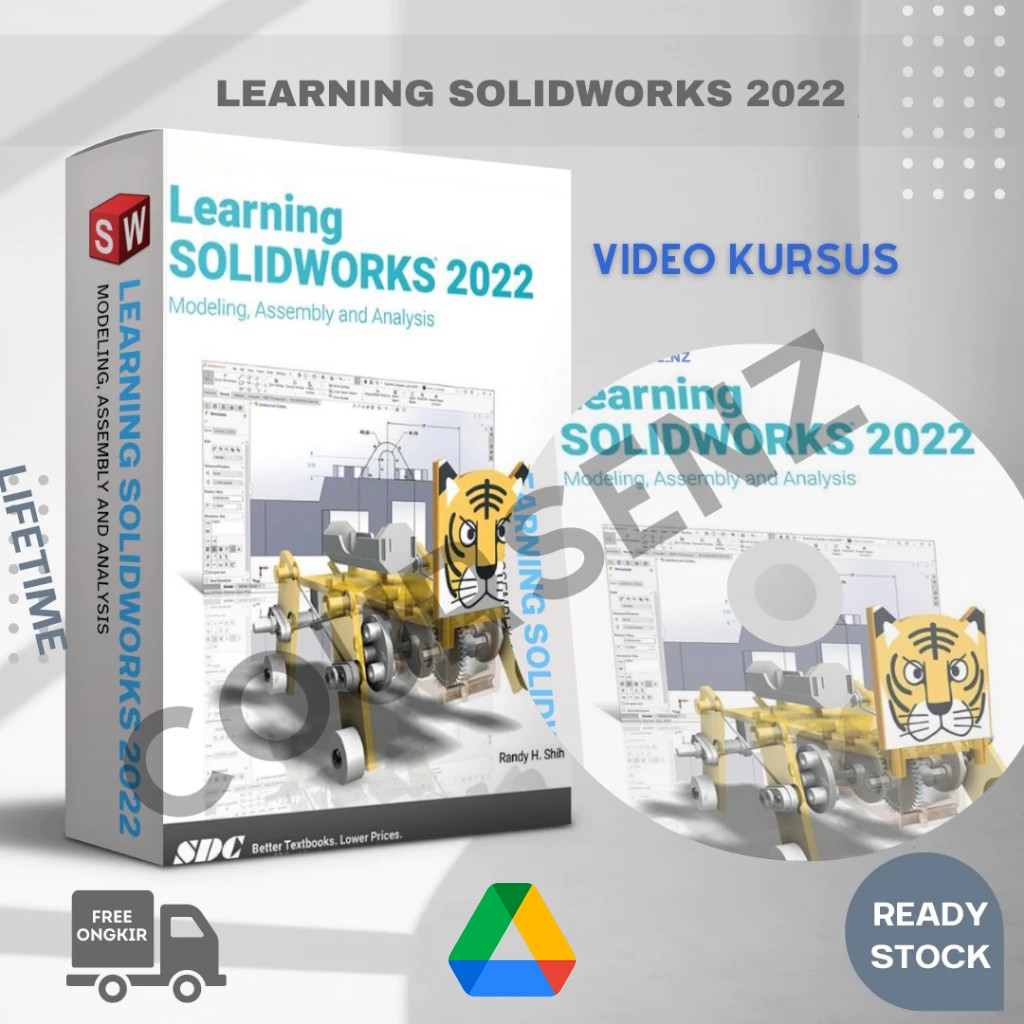SOLIDWORKS 2022 Essential Training (Video Kursus / Tutorial) Belajar Solidworks