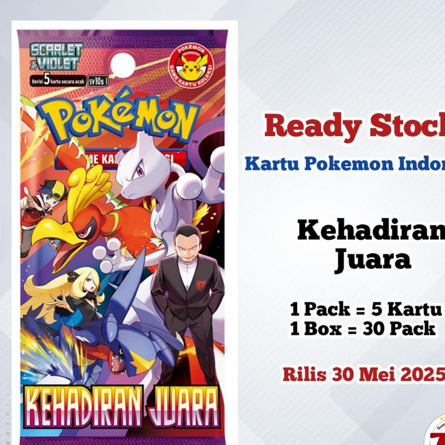 Booster Box Pokémon Kehadiran Juara Sv10s - 1 box promo
