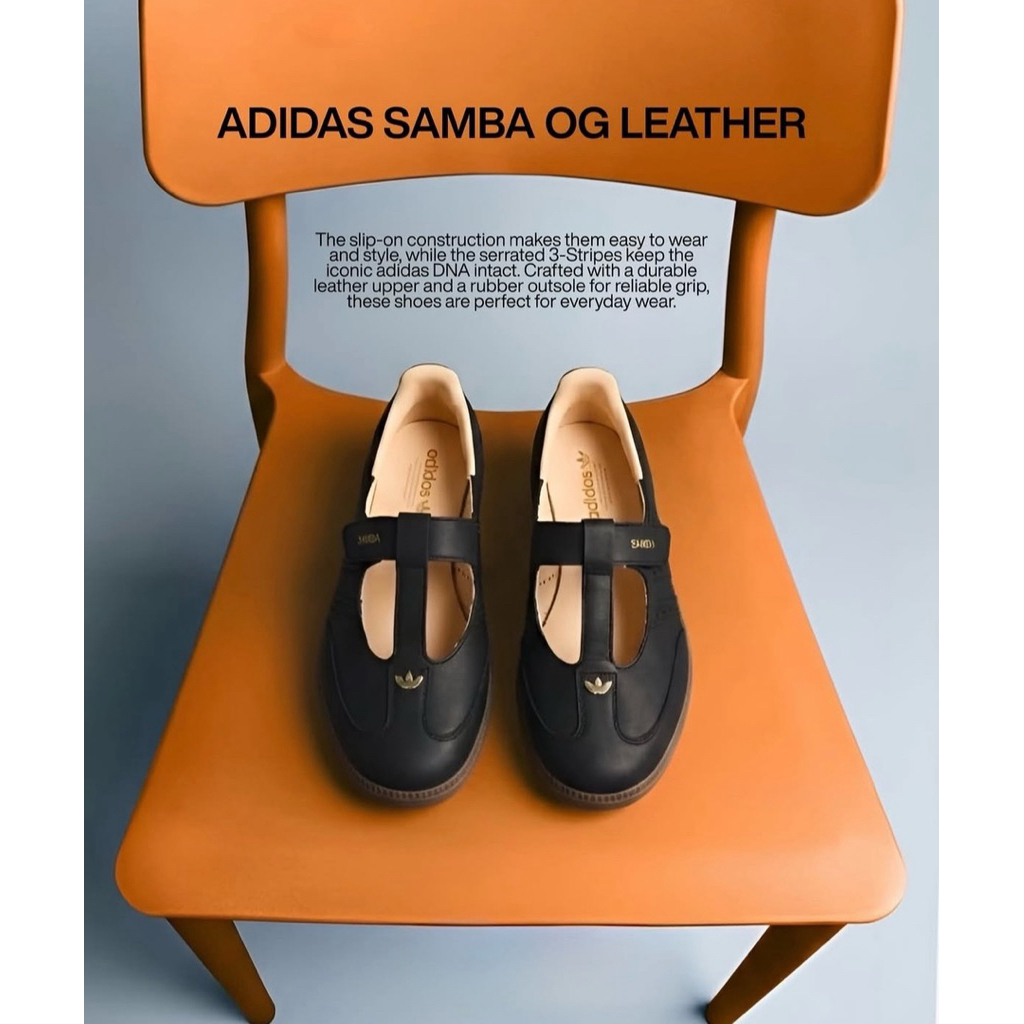 ADIDAS SAMBA JANE LEATHER  CORE BLACK WMNS ORIGINAL