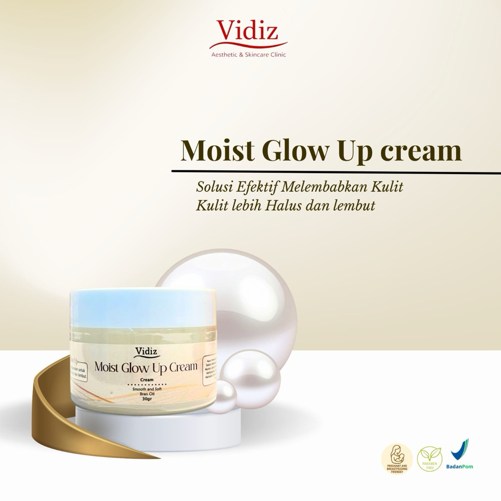 Moist Glow Up Cream 30gr  | For Calming Cream by Vidiz Skincare | NA18210106170