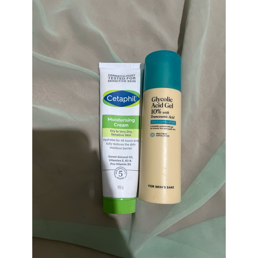 preloved paket exfo moist cetaphil & fss