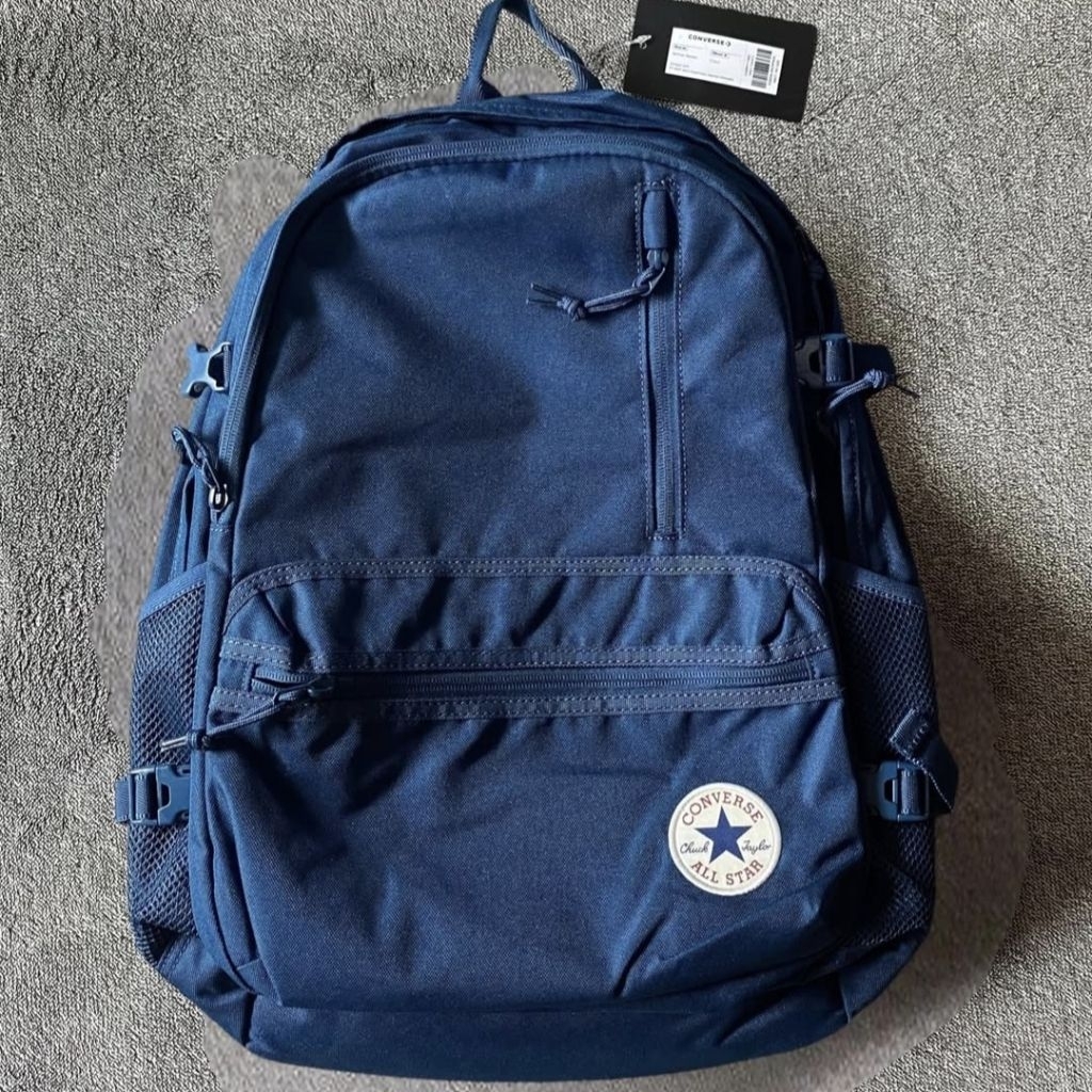 Sale converse straight edge navy backpack original tas ransel pria wanita