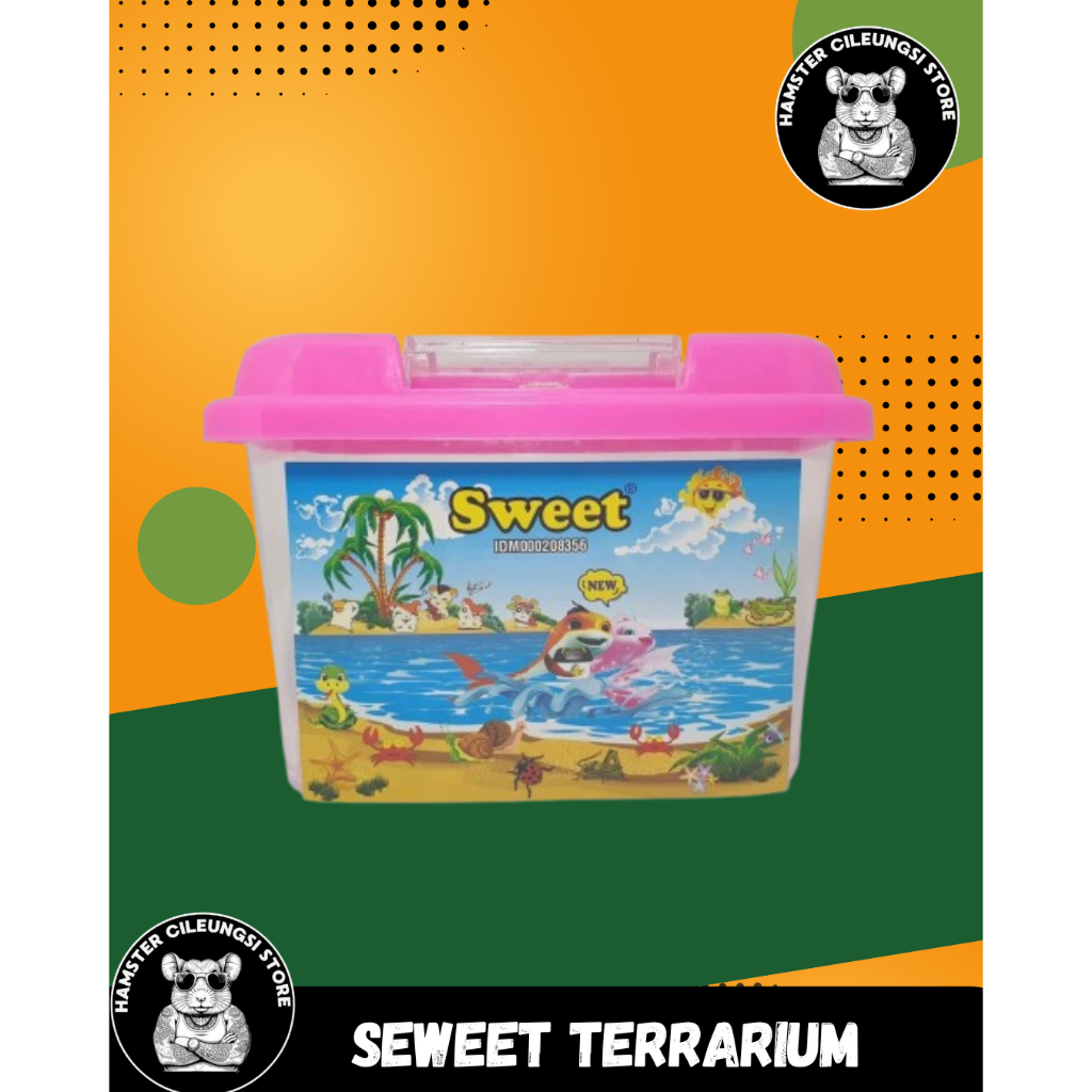 Sweet Terarium New Kandang Hamster Tempat Kura Kura Aquarium Ikan Akuarium Mini Mika Akrilik Reptil