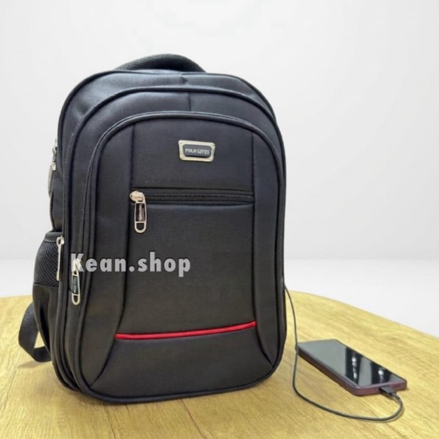 Tas Ransel Pria Wanita Tas Laptop 16 Inch Polo Original Import