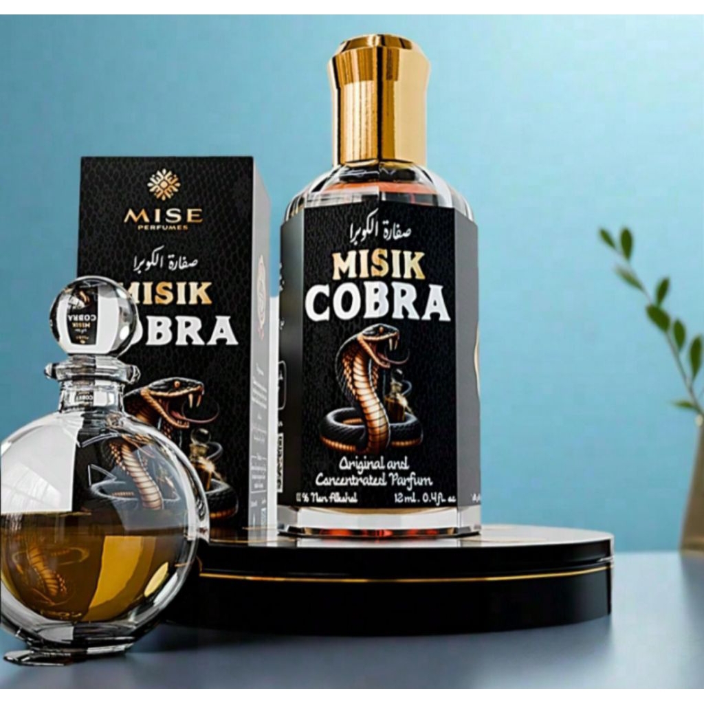 Parfum Ibadah Misik Cobra Asli (12ml) Fancy Boquet Premium Non AlkoholMisik Cobra adalah aroma musky