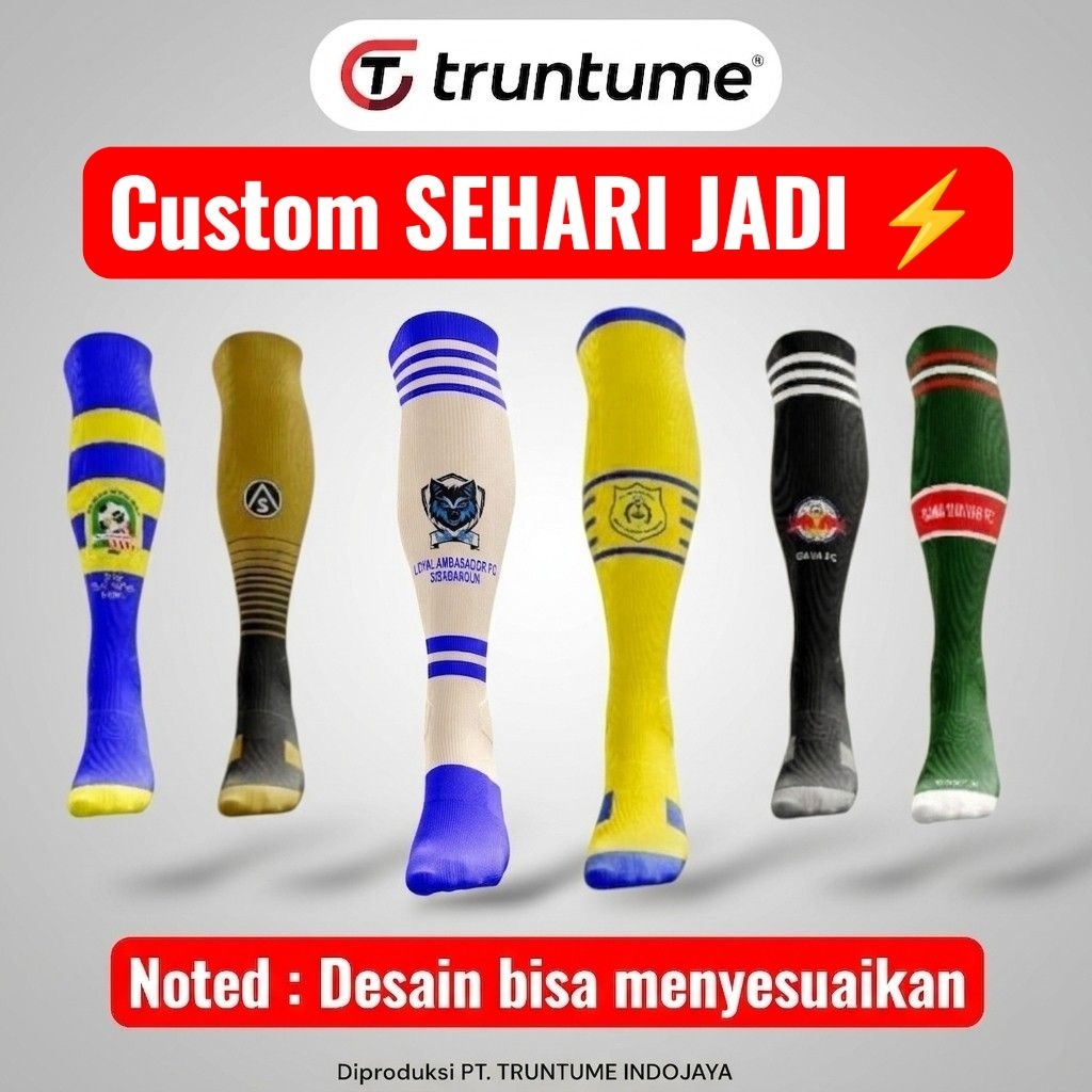 Kaos kaki Custom Bola Futsal SEHARI JADI, selain kaos kaki bola juga bisa