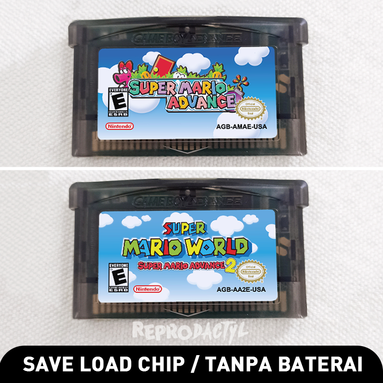 Kaset Super Mario World Super Mario Advance 2 Gameboy Nintendo GBA SP Game Boy