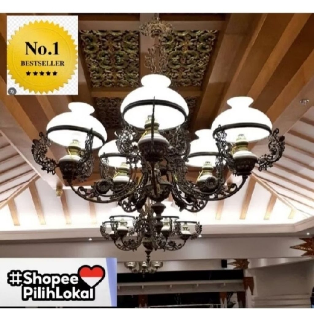 promo...lampu gantung HIAS ANTIK pendopo joglo,rumah adat,lampu resto CABANG 5