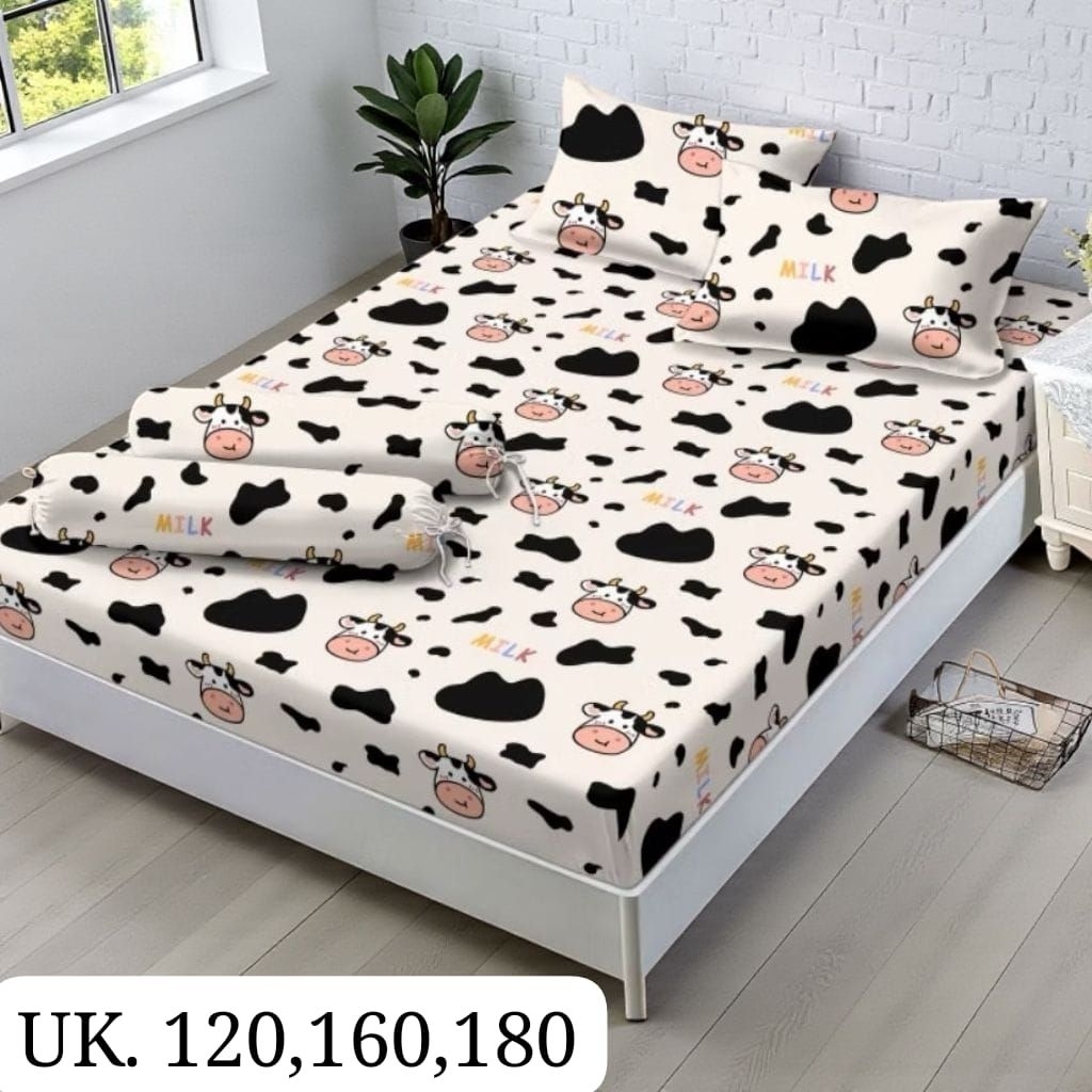 sprei homemade motif sapi uk 120 160 160