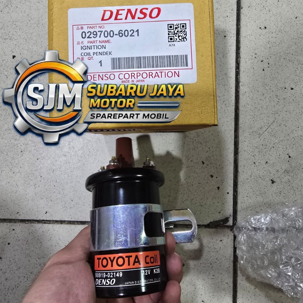 Coil Ignition Kijang 5K 7K Carry Futura 029700-6021 Asli Denso