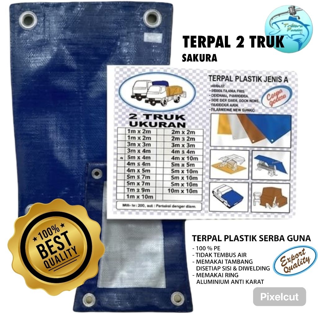 TERPAL PLASTIK A3 MERK 2 TRUK sakura