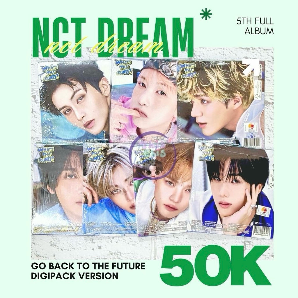 [READY INA/BACA DESC] NCT DREAM BTTF Go Back To The Future 5th Full Album Digipack Version Sealed Ma