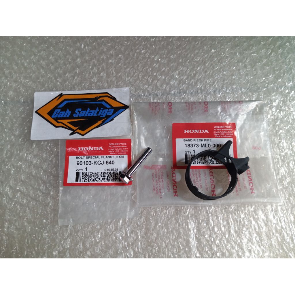 Klem sambungan knalpot+baut cb 150 r CBR 150 original