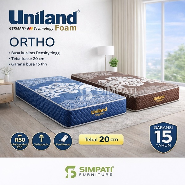 Kasur Busa Uniland Rebounded Ortho Uk 180x200 Tebal 20 Cm