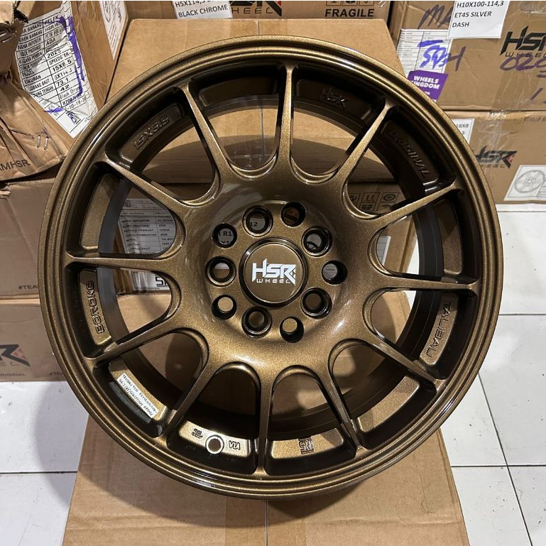 Velg R15 Pcd 5x100/114 Model Rally Look Jari Jari Hsr Talibau Untuk New Avanza Xenia Ertiga