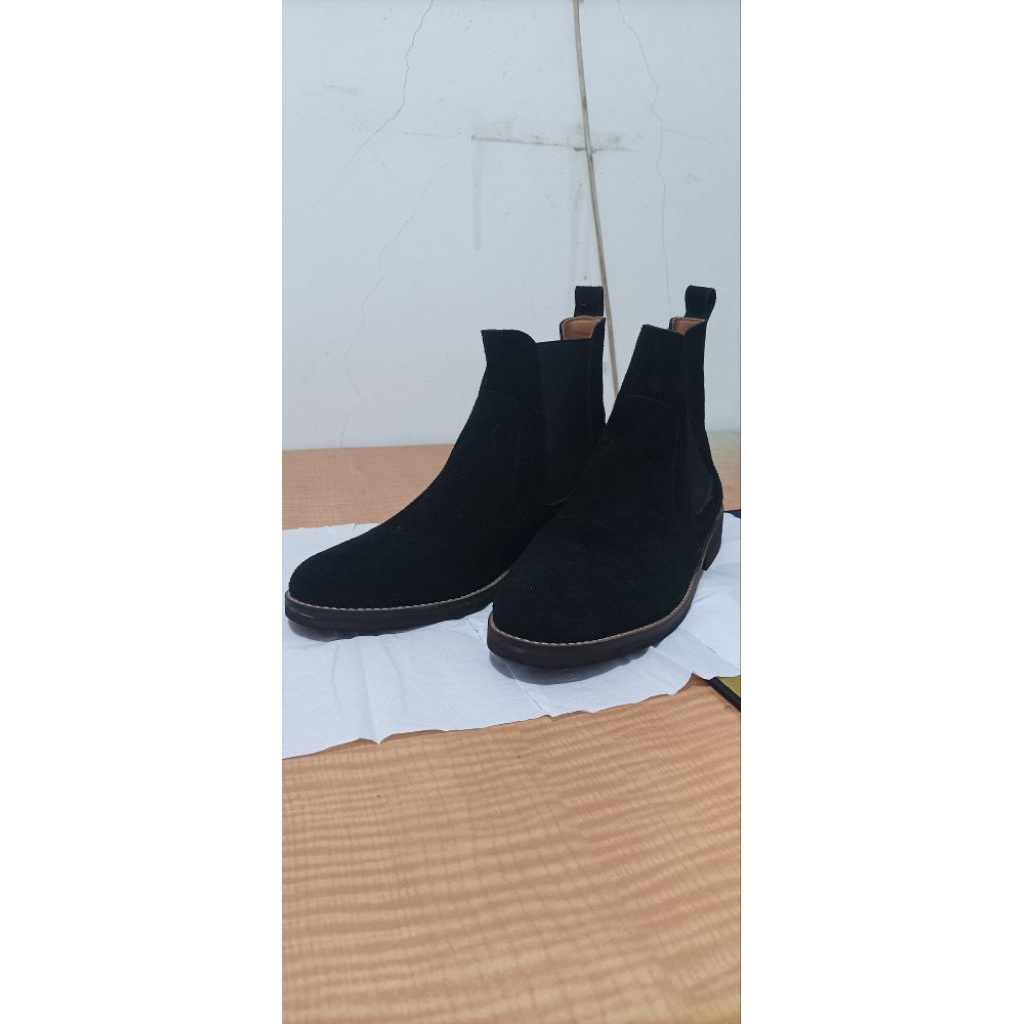 [SECOND LIKE NEW] CHELSEA BOOTS by Brygan Craftmanship - Hitam, Uk 42