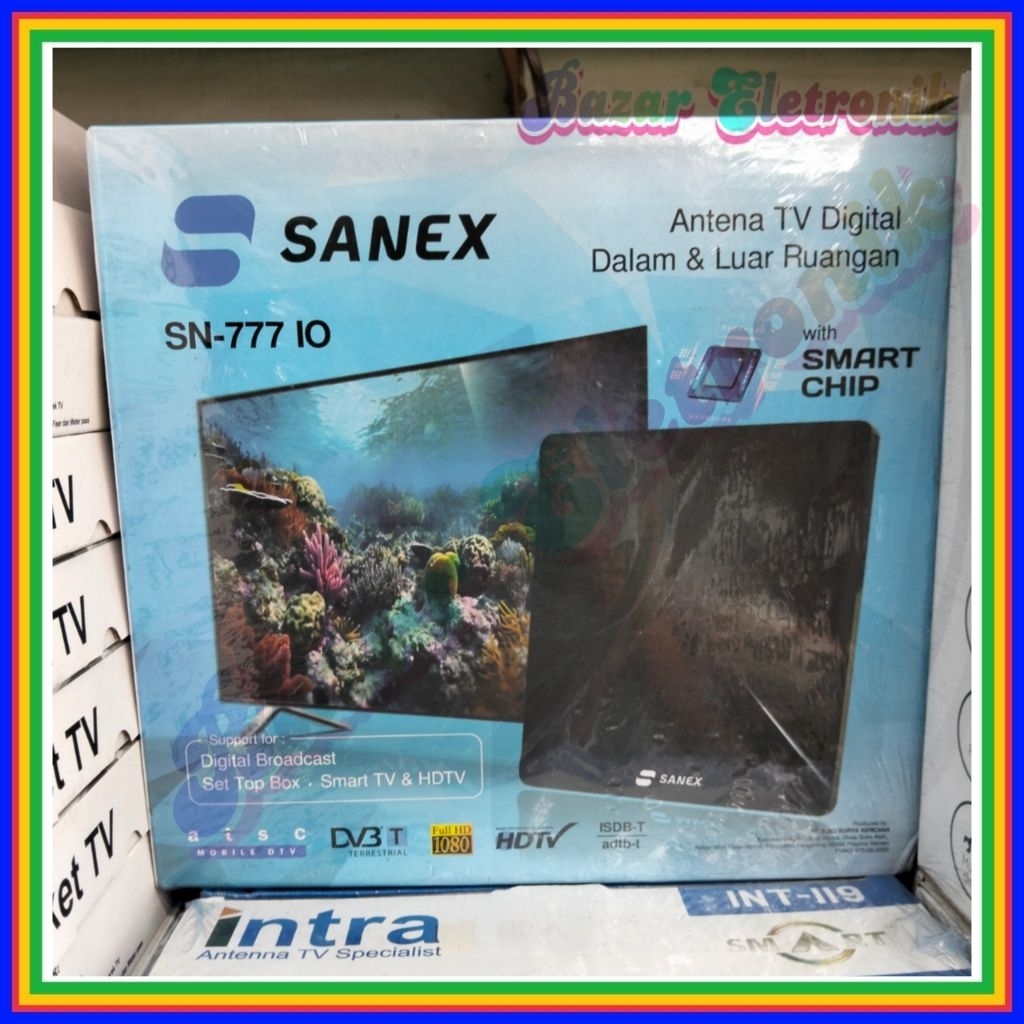 ANTENA DIGITAL SANEX SN 777 IO / ANTENA SANEX SN-777IO / ANTENA SANEX DIGITAL DALAM DAN LUAR RUANGAN