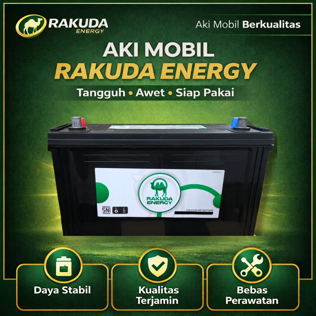 AKI KERING RAKUDA N100 12V 100Ah Taft Rhino Rino Dutro Truck Truk (MALAYSIA QUALITY)