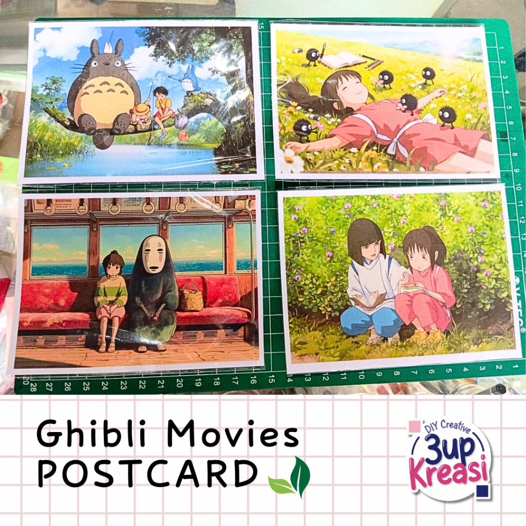 Ghibli Movies Postcard / Hiasan Kamar Aesthetic