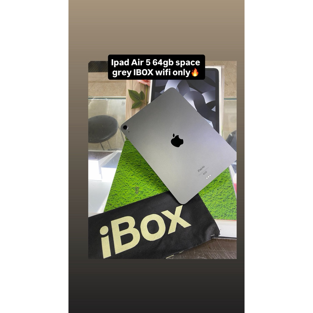 Ipad Air 5 64gb space grey Ibox bekas