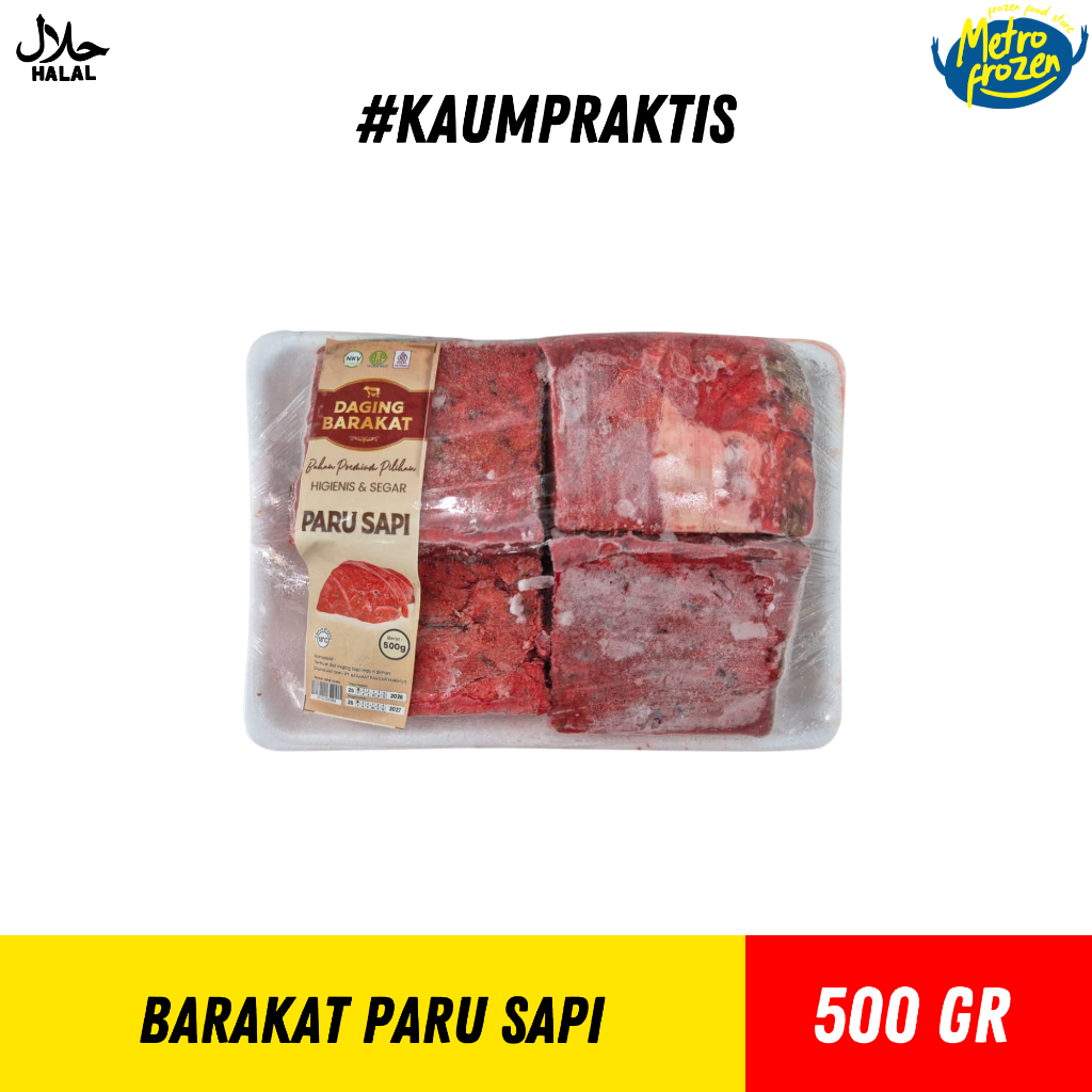 BARAKAT Paru Sapi 500gr //paru paru sapi frozen //paru sapi segar