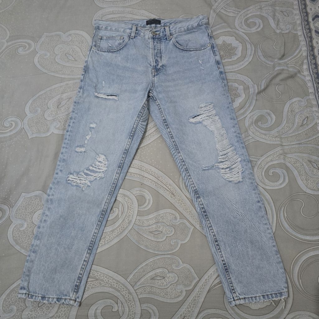 Zara Man ripped jeans regular fit size 30 celana jeans denim pants