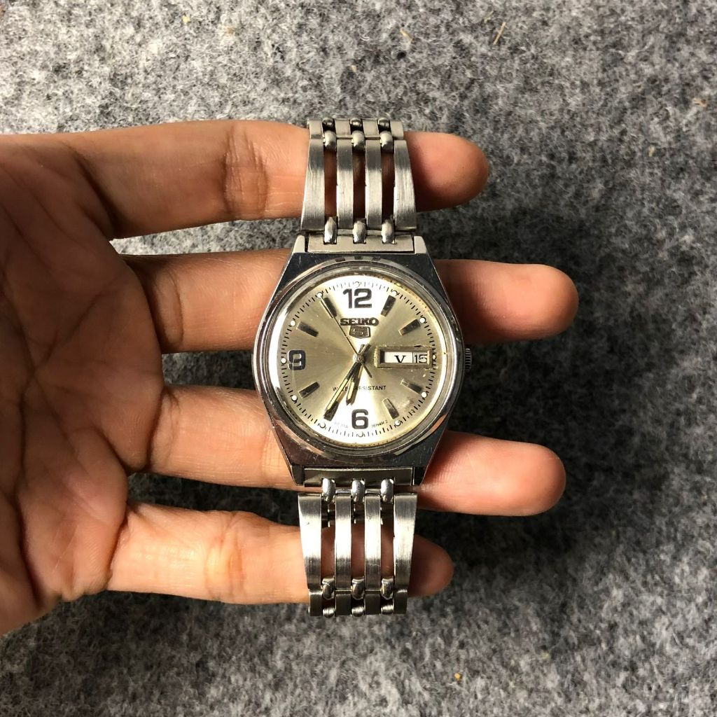 Jam tangan tangan seiko 5 second original