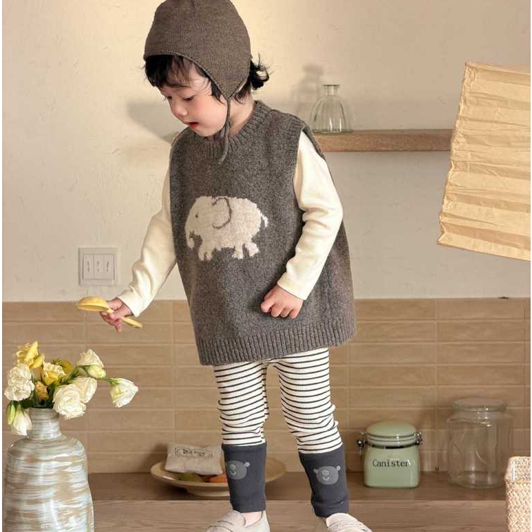 Mentari Kecil Set Pakaian Dasar Rompi Rajut Anak Laki-Laki