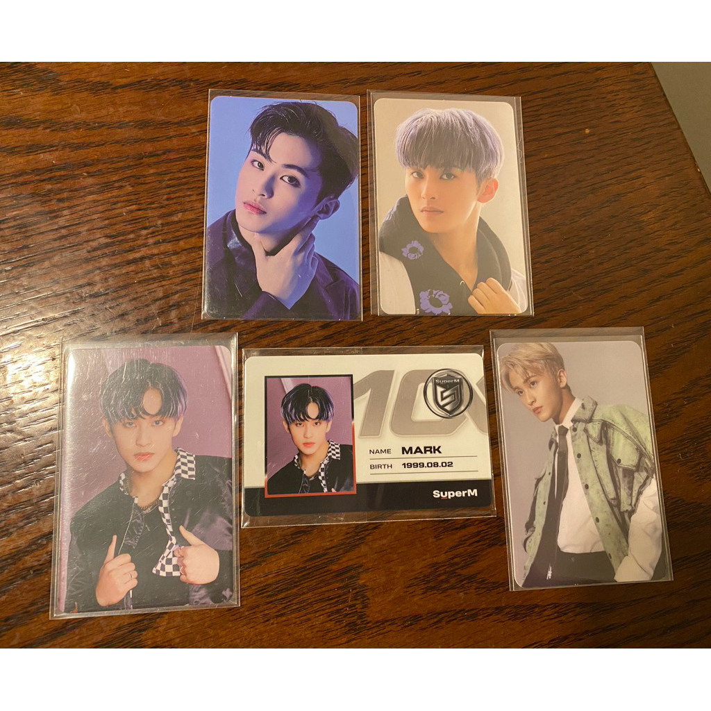 Mark superM photocard - beyondlive, brochure, concept book, binder, id deco