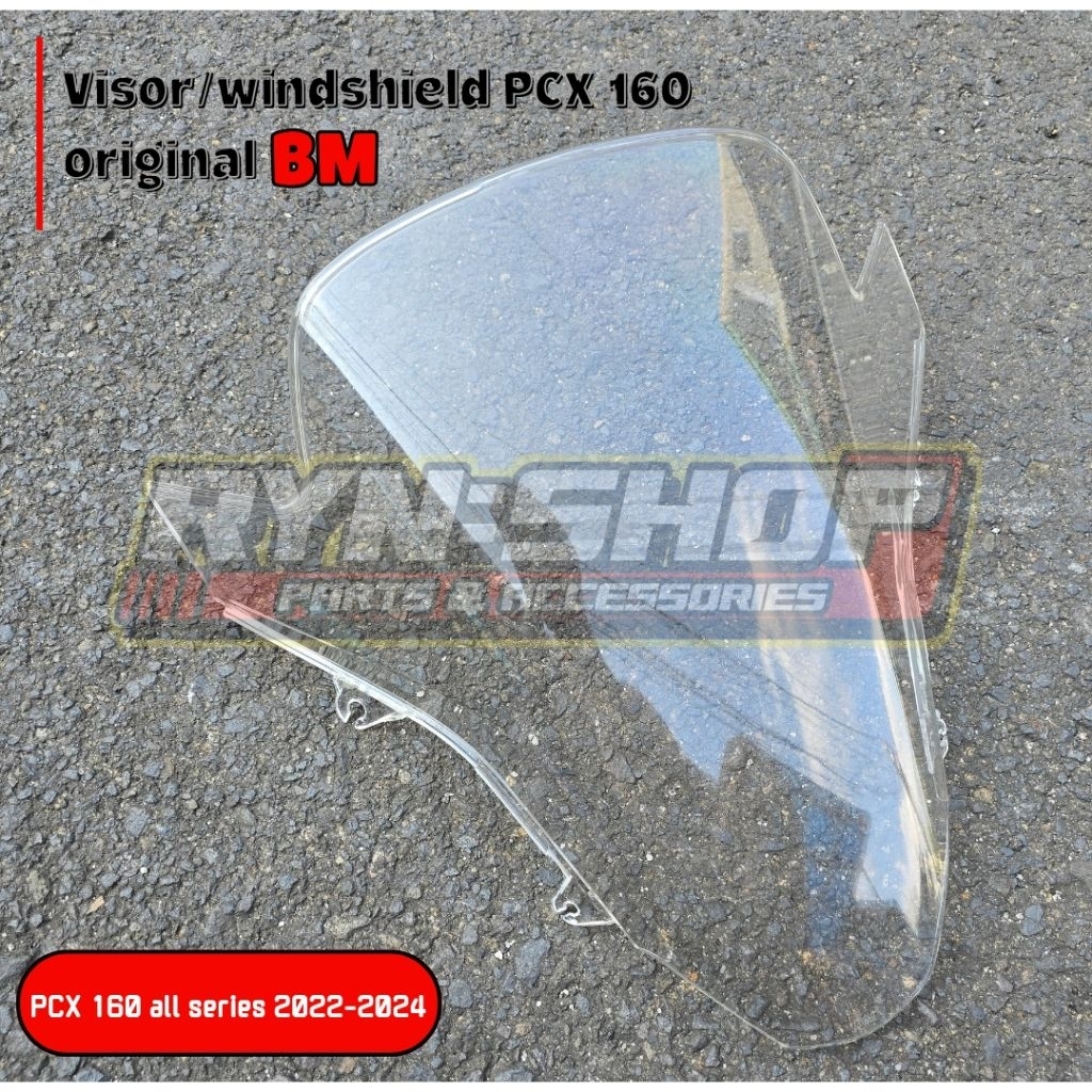 Visor Windshield Windscreen PCX 160 All Series Gen 1 2022-2024 Clear Transaparan Bening Original BM 