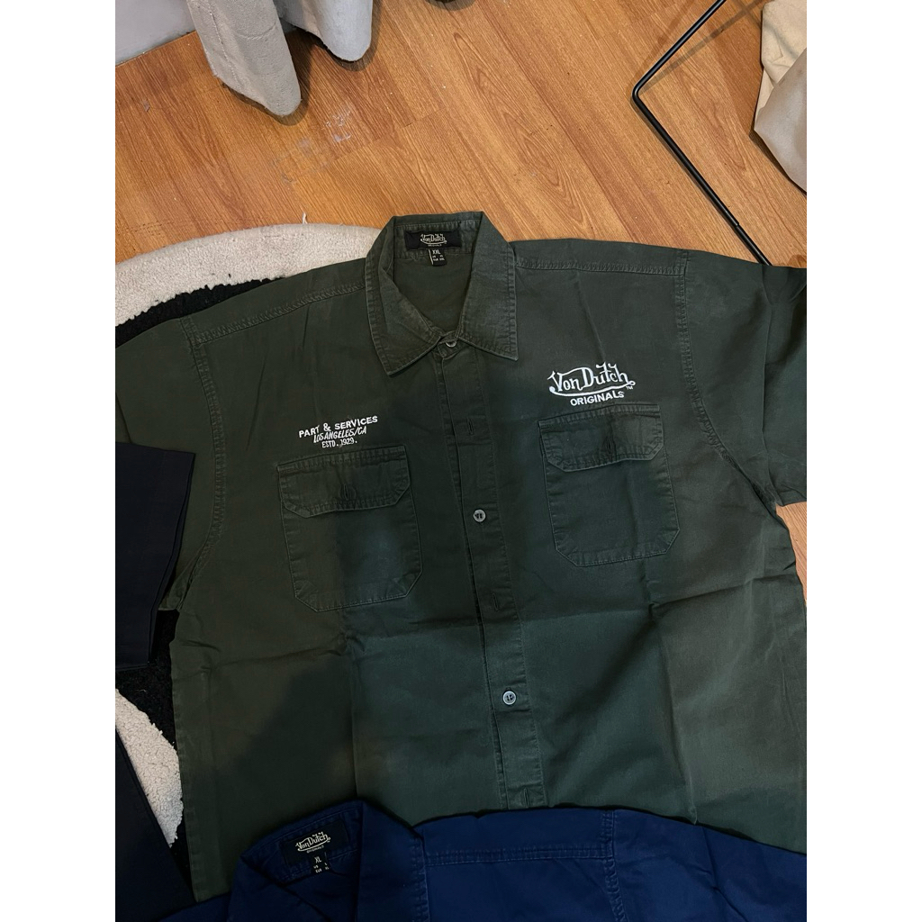von dutch workshirt green
