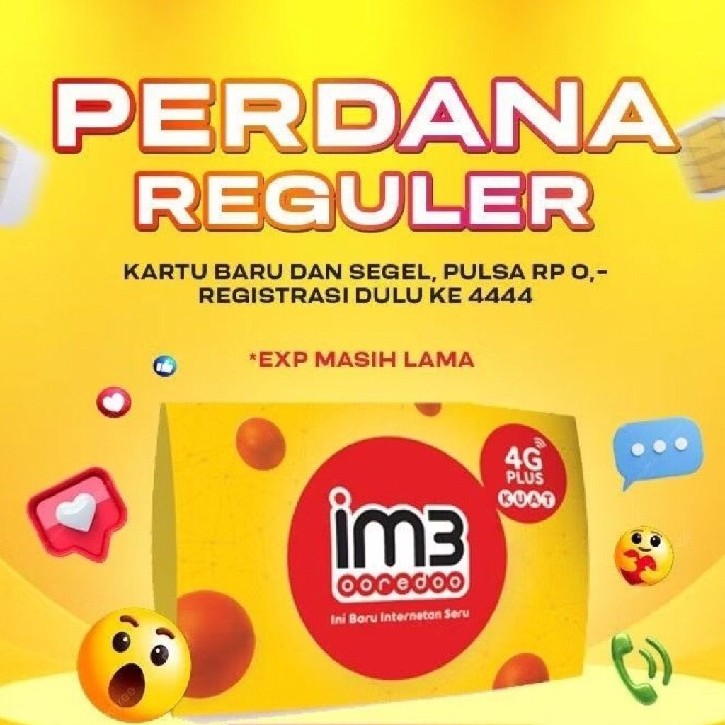 KARTU PERDANA INDOSAT IM3 (on/siap-pakai)