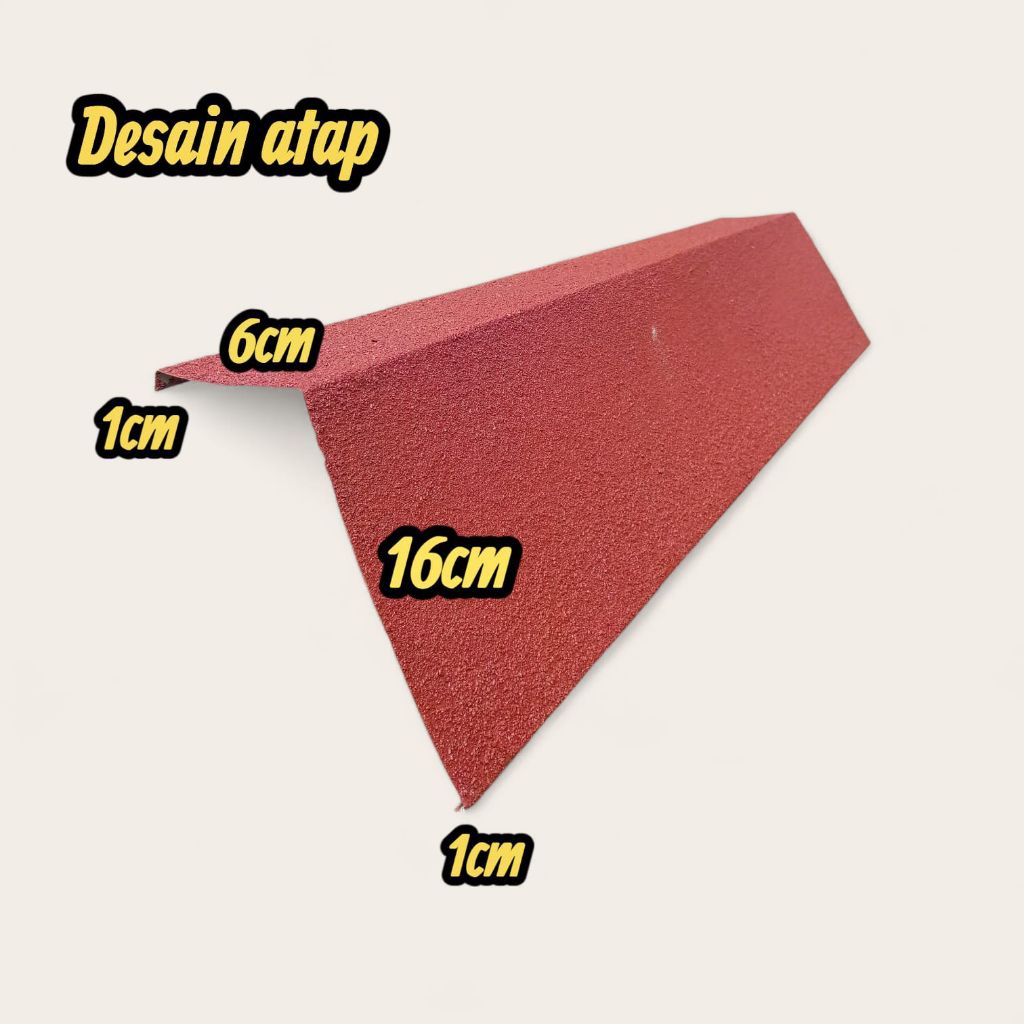 Nok samping genteng metal pasir