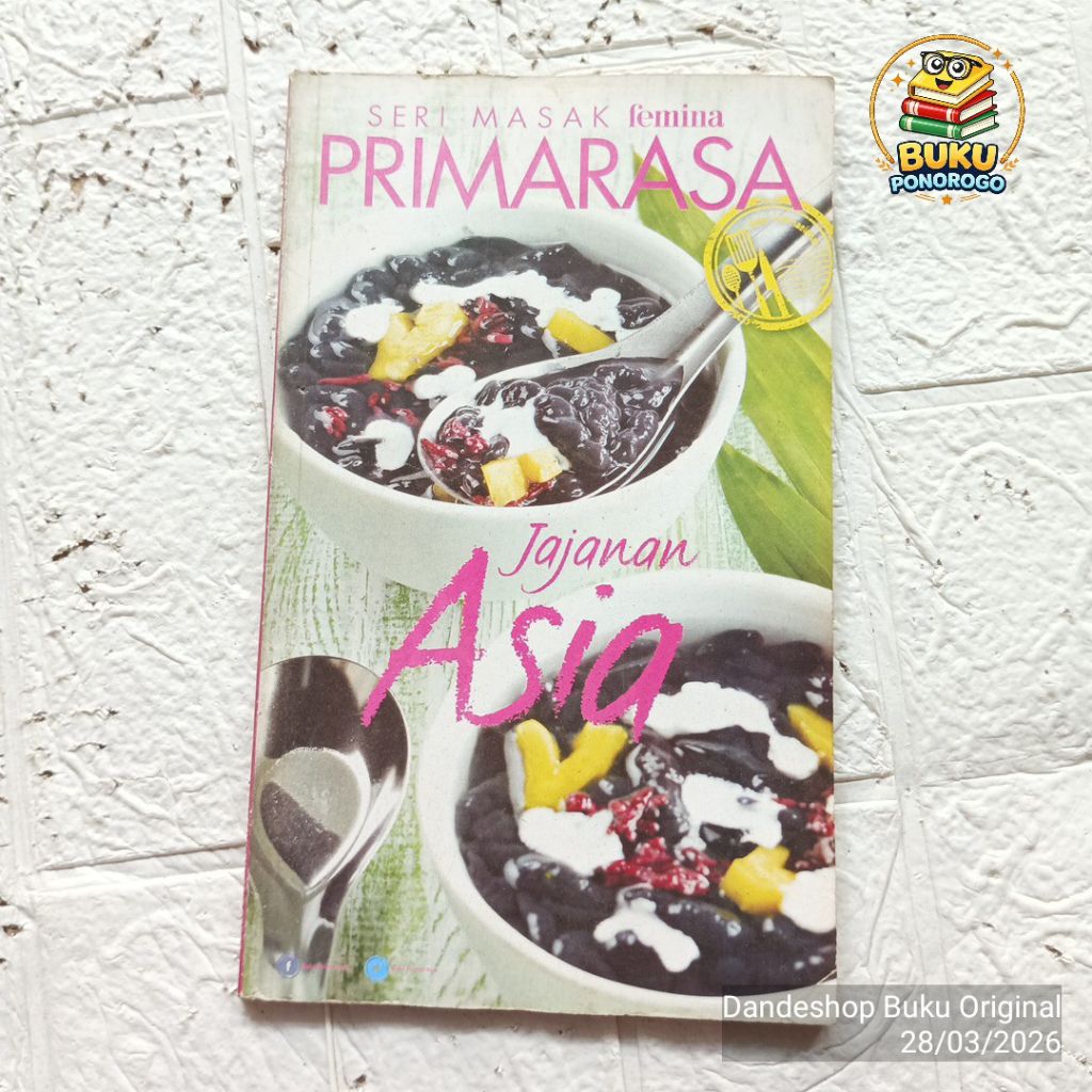 (bekas) Jajanan Asia - Seri masak Femina Primarasa dapur internasional - BUKU RESEP MASAKAN ORIGINAL
