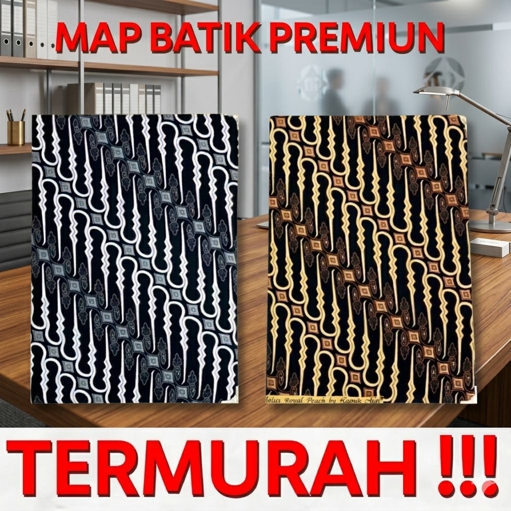 Map Kain Batik F4/Folio Dan A4 Tebal Premium