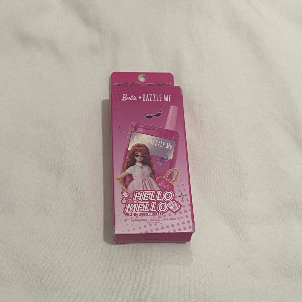 Dazzle Me x Barbie Hello Mello Lip and Cheek Palette