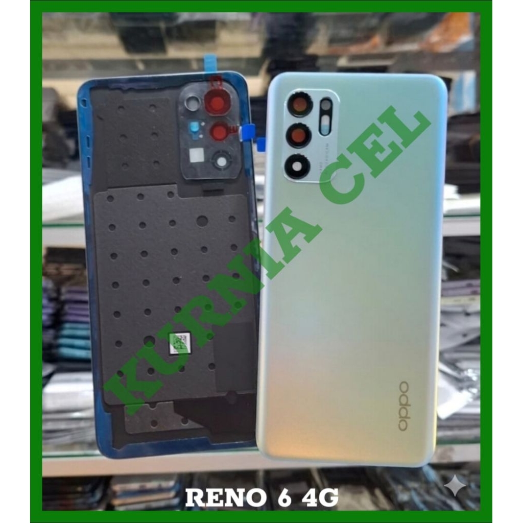 Tutup belakang atau backdor + ring kamera oppo reno 6 4G