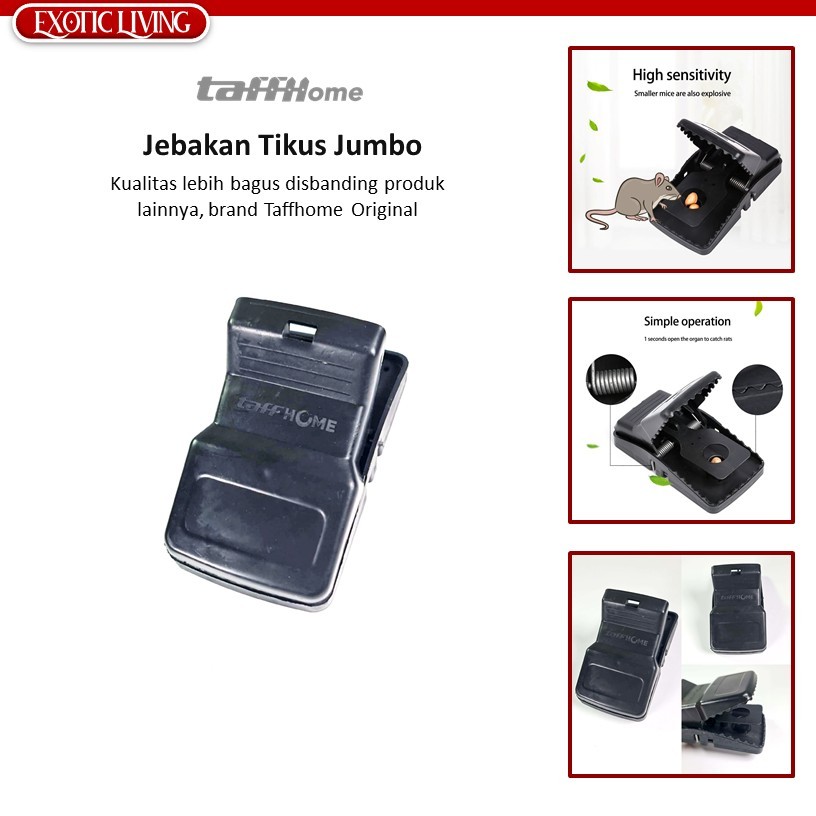 ExoticLiving - TaffHOME Original VERSI JUMBO JEBAKAN TIKUS JEPRETAN PERANGKAP TIKUS MOUSE TRAP OTOMA