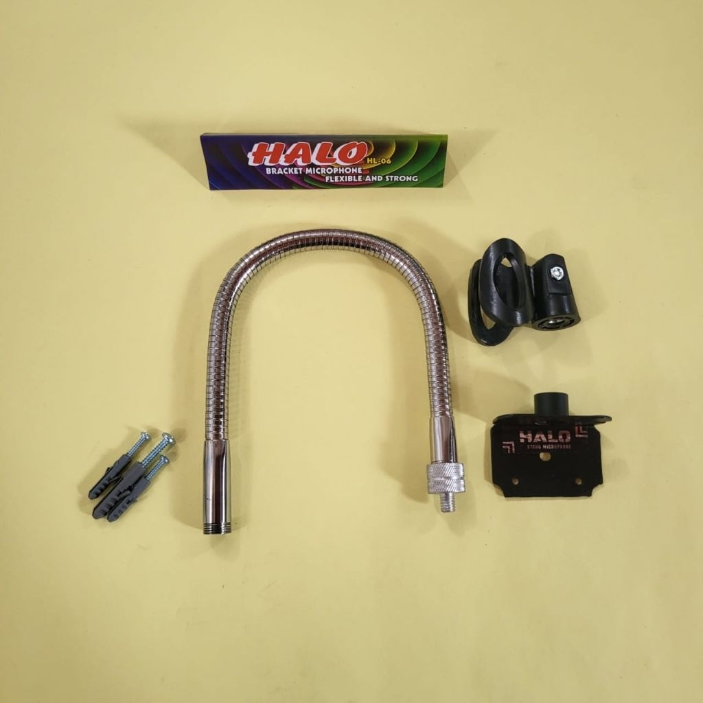 Stand Mic Spiral Croom Stand Mic Adzan Dinding + Holder